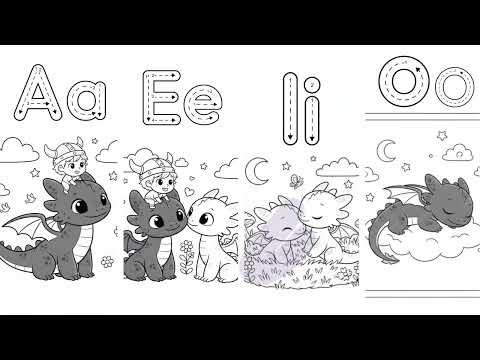 Dragons coloring book