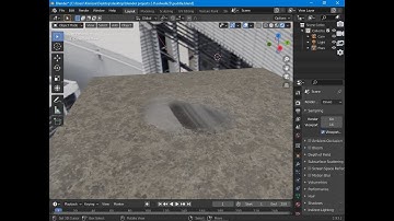 Blender 2.93 quick water puddle textures.com