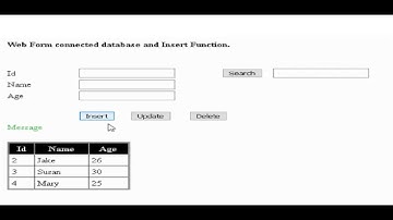 ASP.NET web form with SQL database(delete, update and search functions) in Visual Studio 2017 PART 2