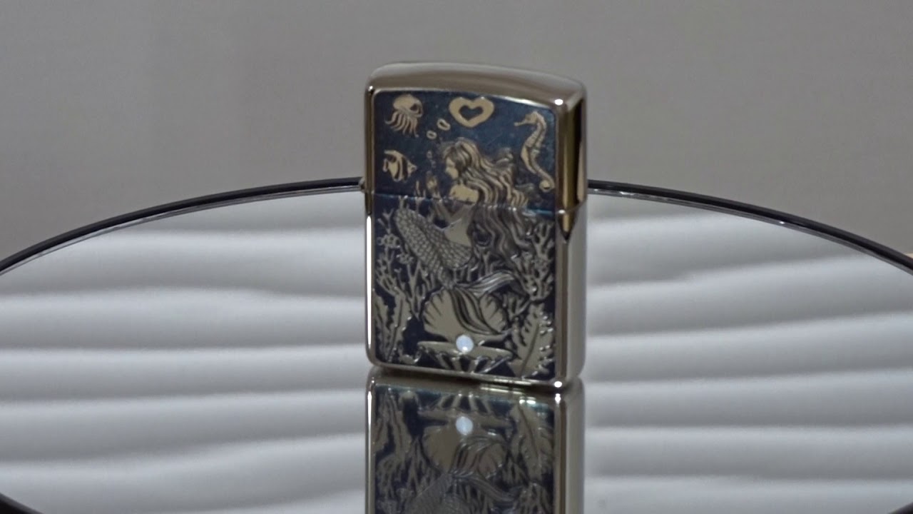ZIPPO ライター アーマー ジッポ シルバー&ブルー 鏡面 ZIPPO ライター アーマー ジッポ シルバー&ブルー 鏡面
