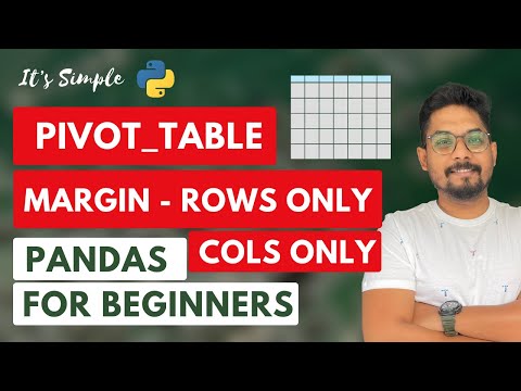 Pandas Pivot Table Margin | Pivot Table Margins Row Only | Pivot Table Margins Column Only