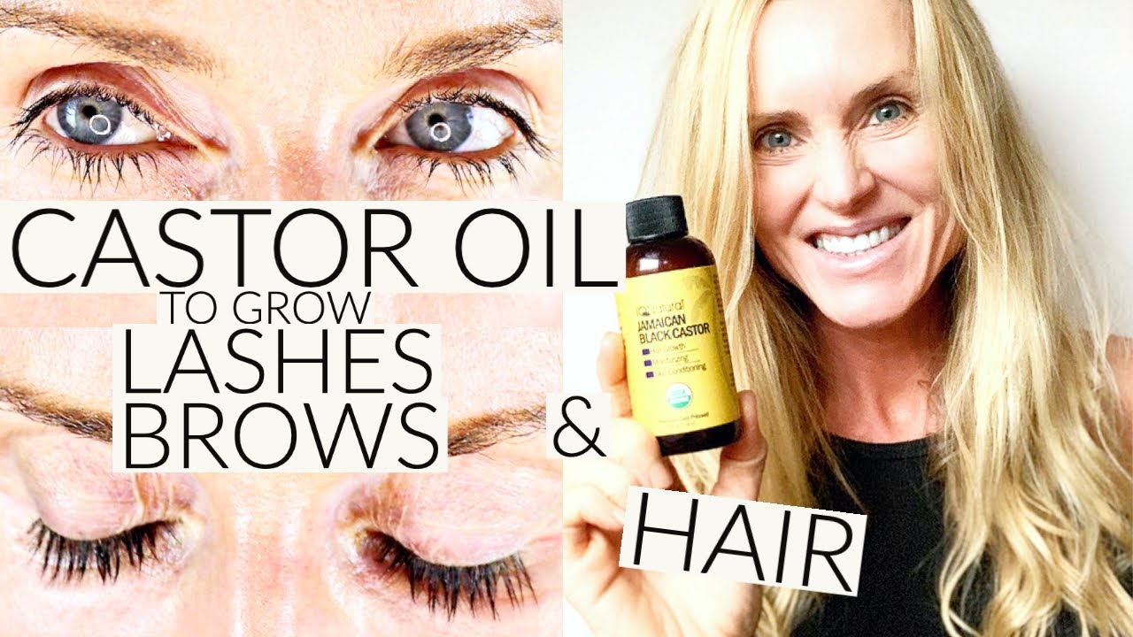 NATURALLY grow LONGER, THICKER LASHES & STOP HAIR LOSS with Castor Oil