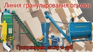 Линия гранулирования опилки Артмаш: испытания нового оборудования