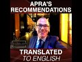 19.05.22 - APRA's Recommendations Translated to English with Cullen Haynes