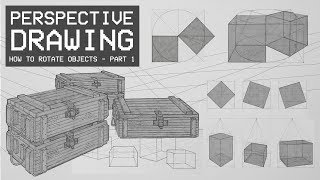 Perspective Drawing 9   Rotating Objects in Perspective (Part 1)