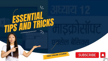 माइक्रोसॉफ्ट एक्सेल || Microsoft Excel|| Chapter 12