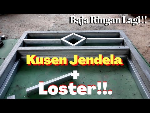 How to Make a Window Frame and Louvers from Light Steel, || how to make window sills