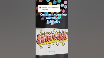 Calligraphy name "SATHVIKA" Bubble letters (Requested) ✨💓 #calligraphy #name #writing #song #markers