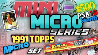 1991 Topps Micro Set (Searching for Chipper Jones PSA 10!) - MINI-MICRO SERIES