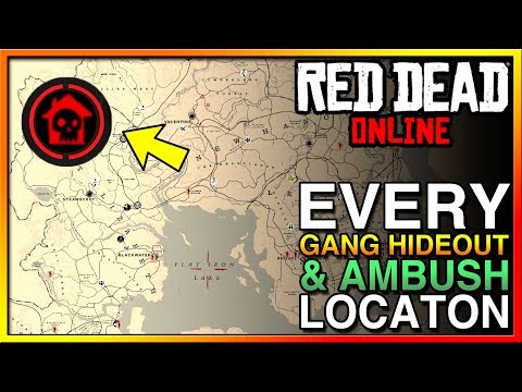 Red Dead redemption 2 _ All gang hideout & Ambush map : r