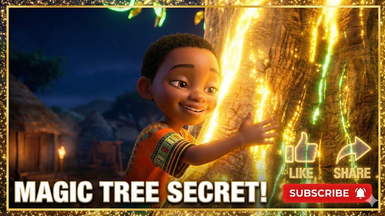 The Secret of the Glowing Baobab Tree! ✨ A Magical African Story for Kids
