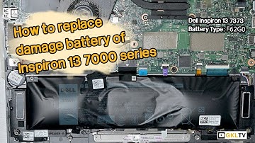 How to replace Battery on DELL Inspiron 13 7000 series - Complete Guide