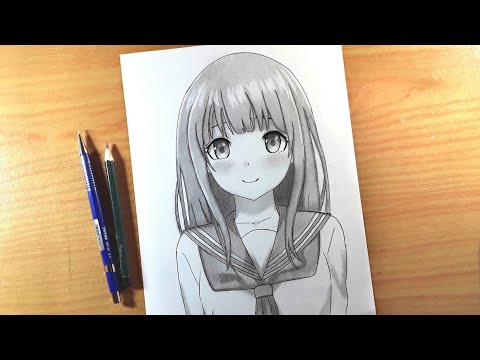 Video: Cara Menggambar Gambar Gadis Anime