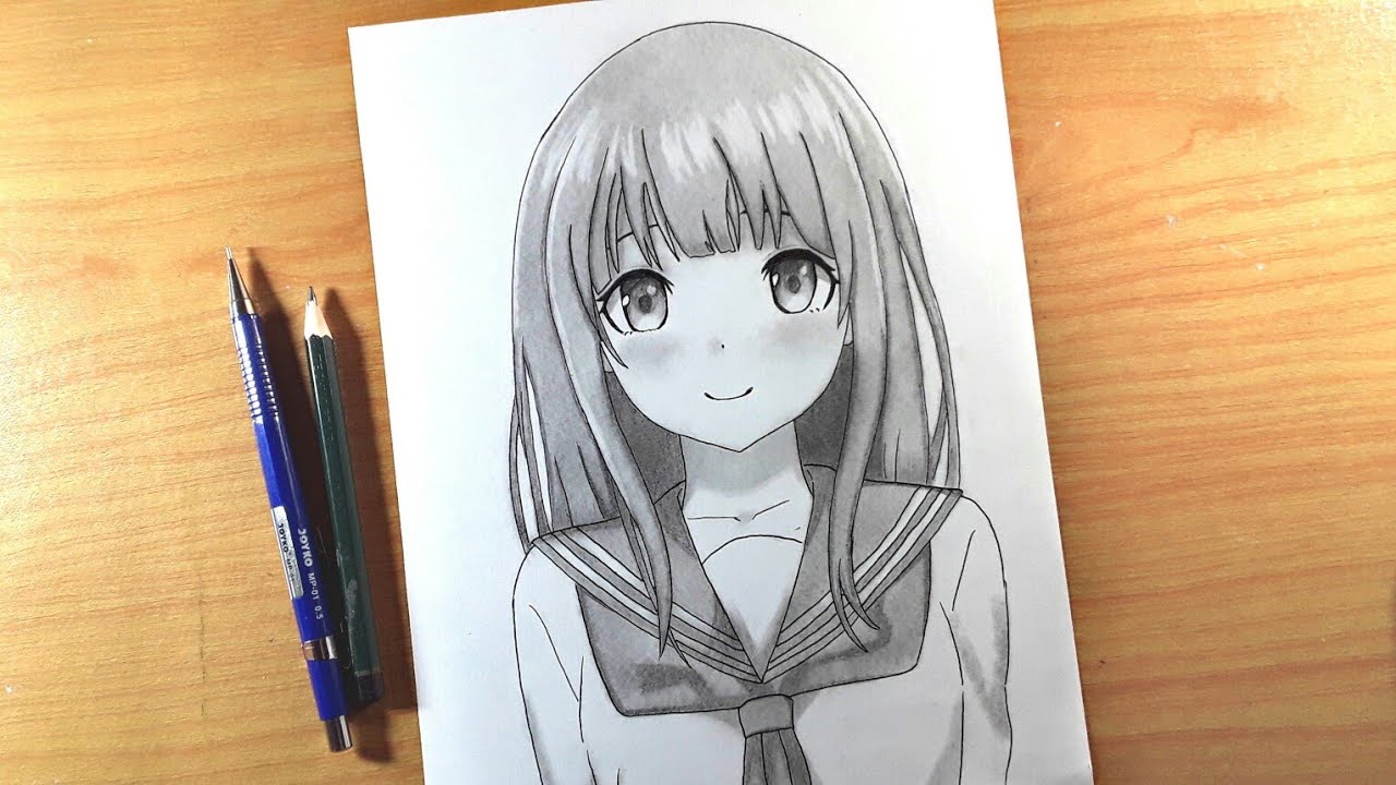 Cara menggambar chitanda eru hyouka how to draw animes girls YouTube