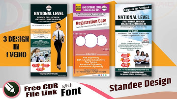 Professional Standee Design In Corel Draw | How to make standee design | Standee Design Free CDRFile