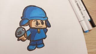 Drawing Pocoyo Fnf Mod