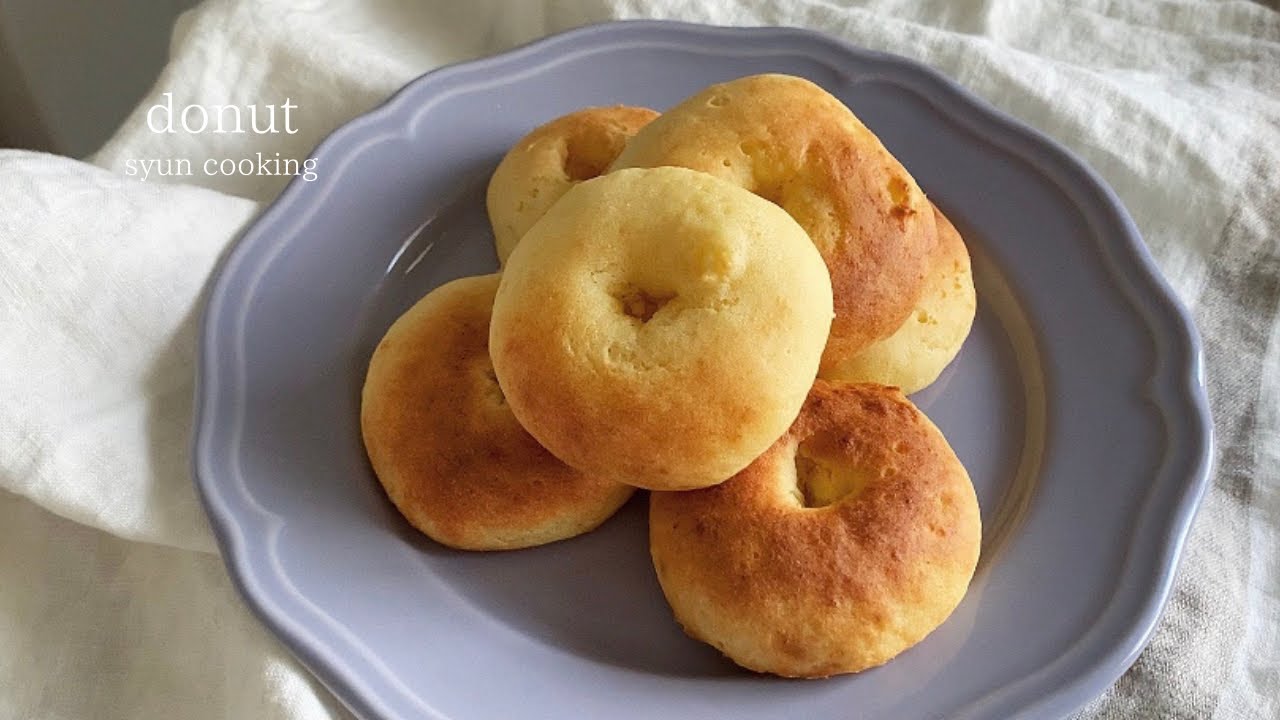 材料3つ！トースターでできる！揚げないドーナツ作り方 donut 도넛