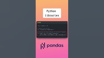 Pandas in 60 Seconds in Python #datascience #pythonprogramming #dataanalysis #pythonforbeginners