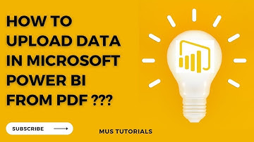 Power Bi Tutorial 04  - How to upload data in Microsoft Power Bi Desktop from PDF File?