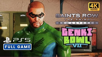 SAINTS ROW: THE THIRD REMASTERED - GENKIBOWL VII | Full Game Walkthrough (PS5 4K 60FPS)
