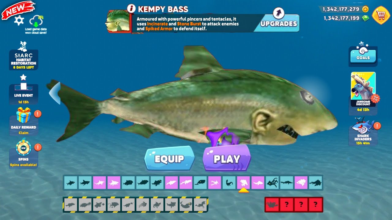 Hungry Shark Evolution All Sharks Unlocked - Hungry Shark Unlocked All ...