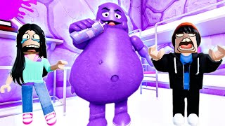 O POLICIAL BARRY SE TRANSFORMOU NO GRIMACE NO ROBLOX!