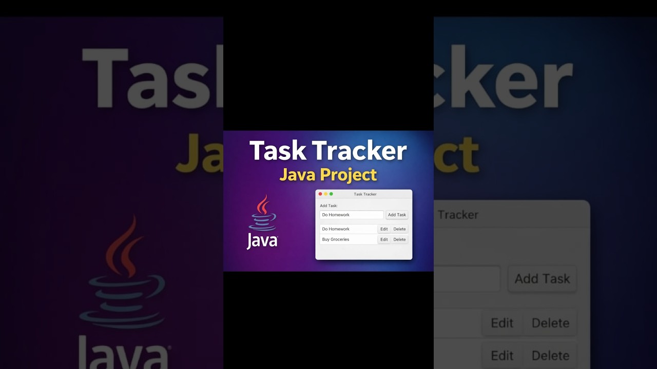 Task Tracker by java - YouTube