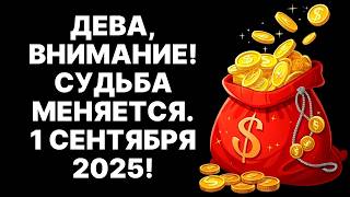 видео: 😱Дева, ТВОЯ ЖИЗНЬ ИЗМЕНИТСЯ НАВСЕДА 1 сентября 2025 года: Начало 13 лет абсолютной удачи и богатства картинка: 😱Дева, ТВОЯ ЖИЗНЬ ИЗМЕНИТСЯ НАВСЕДА 1 сентября 2025 года: Начало 13 лет абсолютной удачи и богатства