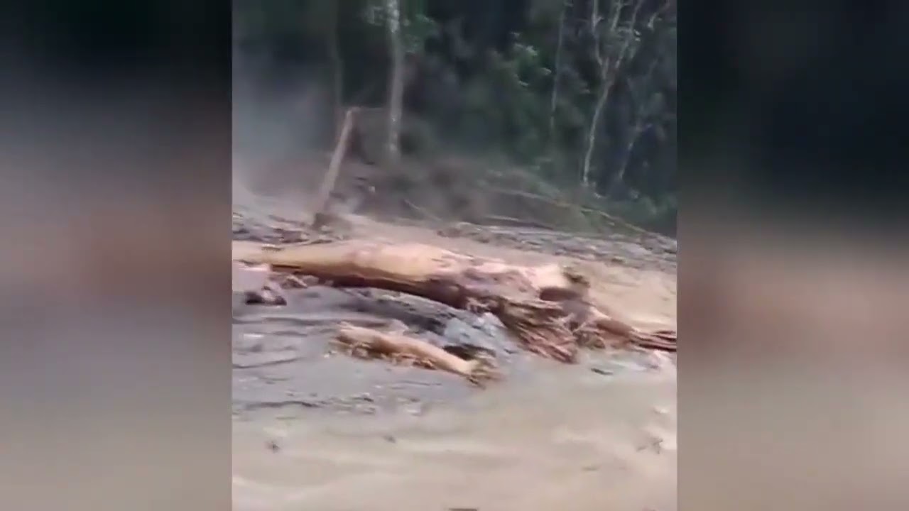 The Brazil heavy Rain and argest flood caused chaos and submerged street in Sao Paulo 