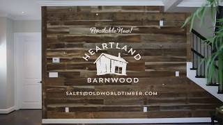 Old World Timber - Certified Reclaimed Wallboard Installation