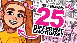 THE MAGIC OF EYEBROWS!? | 25 Essential Expressions Drawing Challenge