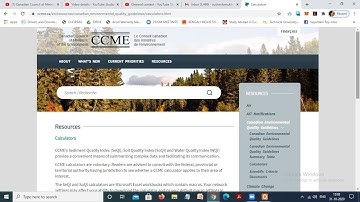Canadian Council of Ministers of the Environment (CCME) WQI-PART 2 |GreenFeather|Water quality index