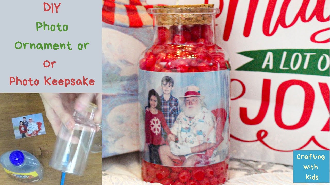 DIY Photo ornament or Photo keepsake- a perfect homemade Christmas gift