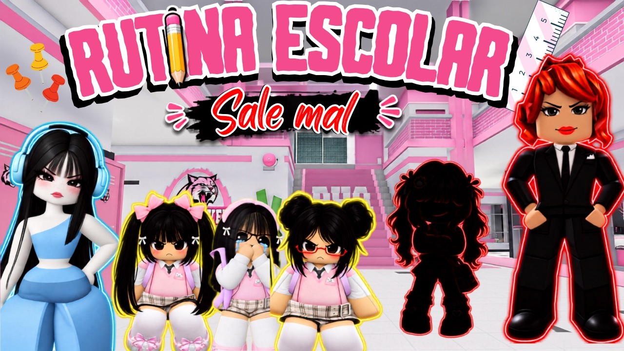 RUTINA ESCOLAR EN BROOKHAVEN *Sale mal #Paulita12 #roblox