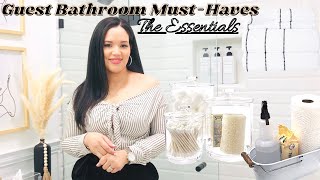 Guest Bathroom Must-Haves || Tips for the perfect guest bathroom