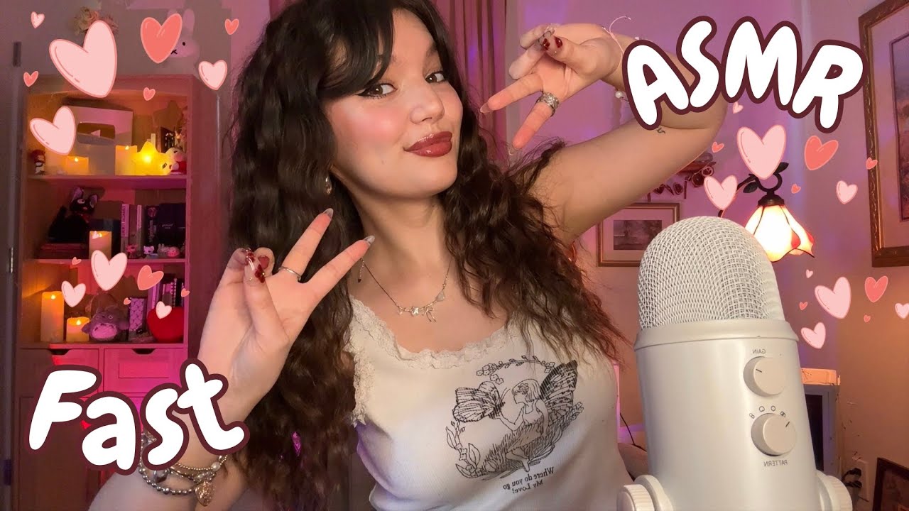 FAST AND AGGRESSIVE ASMR TRIGGERS FOR DEEP SLEEP (Mic Scratching, Whispers, Hand Sounds and More!)