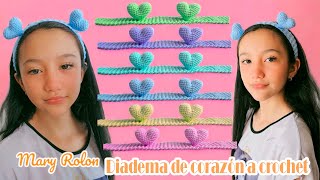 Diademas de Corazón a crochet ideas a crochet todo en crochet patrón fácil tejido