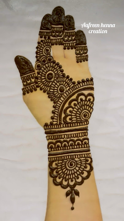 Simple and easy mehndi design #mehndi #henna #mehandi #shorts #youtubeshorts #shortsfeed