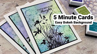 Easy Bokeh Background  5 Minute Cards