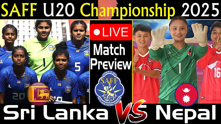 NEPAL VS SRI LANKA FOOTBALL LIVE ||  SAFF CHAMPIONSHOP 2025 ||  MATCH PREVIEW & PREDICTIONS ||
