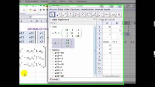 Metodo de Jacobi con Geogebra