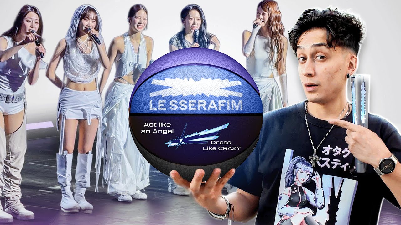 I Designed A Custom LE SSERAFIM basketball and Sakura Shirt