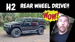 I turned my 2003 Hummer H2 into 2 wheel drive !
