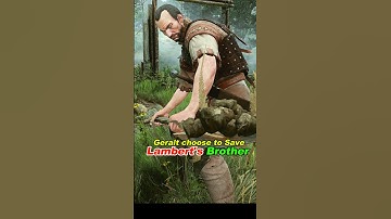 Geralt Choose to save Lambert