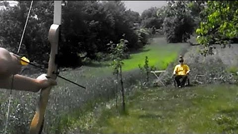 Shooting an apple off head