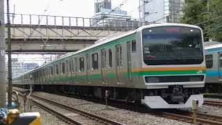 JR京浜東北線E233系&東海道本線E231系U18編成+E233系E-06編成 大井町駅付近にて