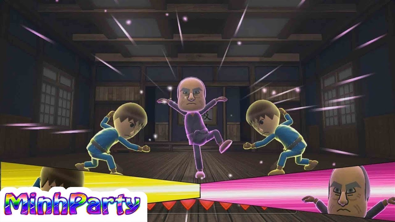 Wii Party U Minigames Gameplay Dojo Domination #29 @MINH PARTY U