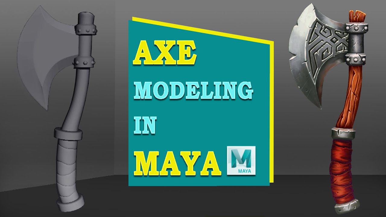 Create stylised Axe model In Maya | Props Modeling in Maya | Maya 2023