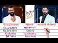 Vinay gowda vs karthik mahesh comparison  networth salary girlfriend and status comparison