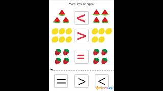 Greater than // Less than // equal?